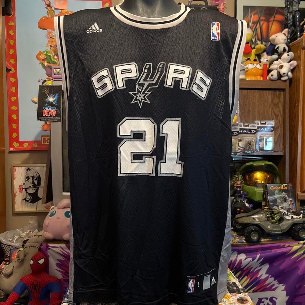 Adidas Swingman Tim Duncan San Antonio Spurs Jersey Size 2XL